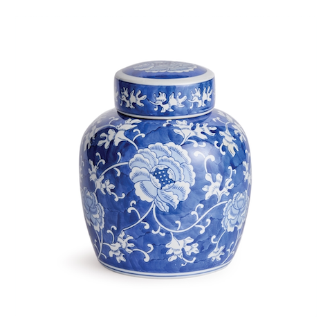 Dynasty Lotus Lidded Jar