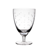 The Vintage List Crystal Bistro Glass with Stars