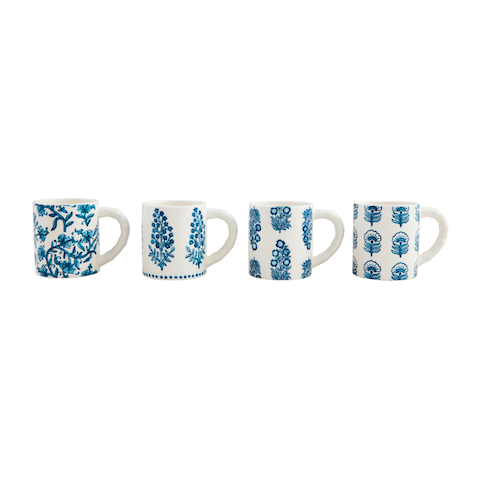 Block Print Mugs