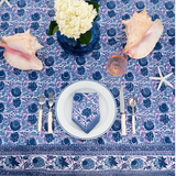 Bohemian Floral Purple & Blue Tablecloth - 60"x 120"