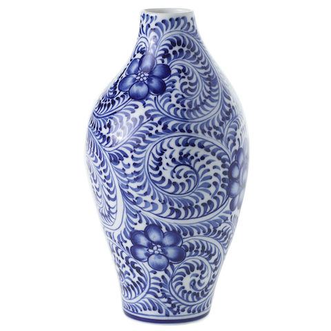 Blue & White Eleanor Bud Vase
