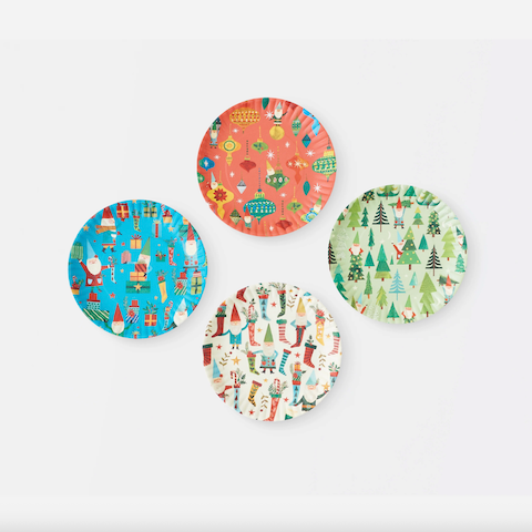 Gnome for the Holidays Plates - set/4