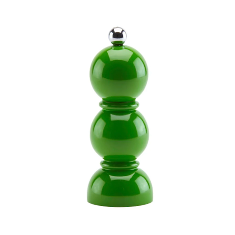 Leaf Green Mini Bobbin Salt or Pepper Mill