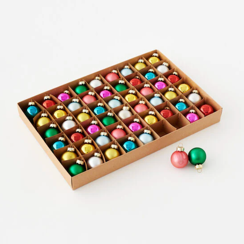 Mini Ball Ornaments - set of 54