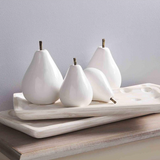 White Ceramic Pear