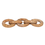 Rattan Wrapped Mango Wood Chain