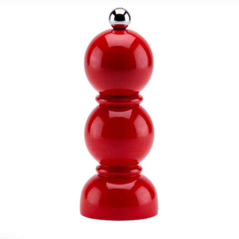 Red Mini Bobbin Salt or Pepper Mill