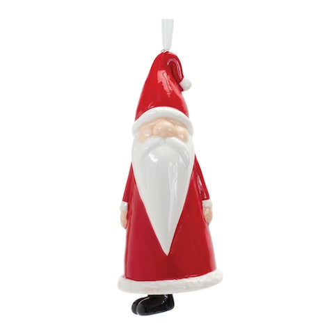 Santa Ornament 5.75"H
