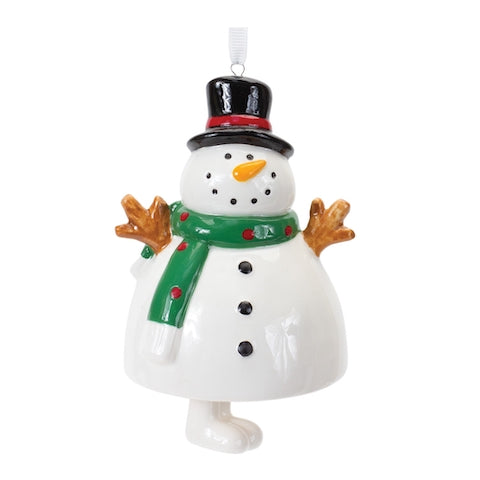 Snowman Ornament 5.5"H