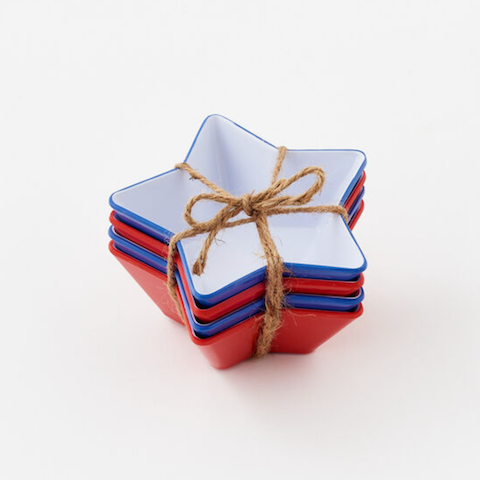 Star Tidbit Melamine Bowls - Set 4