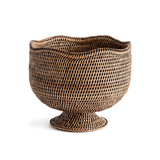 Burma Rattan Footed Cachepot