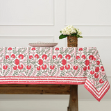 Cactus Flower Scarlet & Rose Tablecloth 60"x 120"