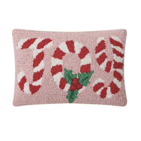 Candy Cane Joy Pillow - 8x12