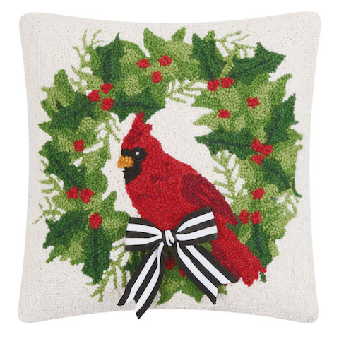 Cardinal w/Ribbon 16x16