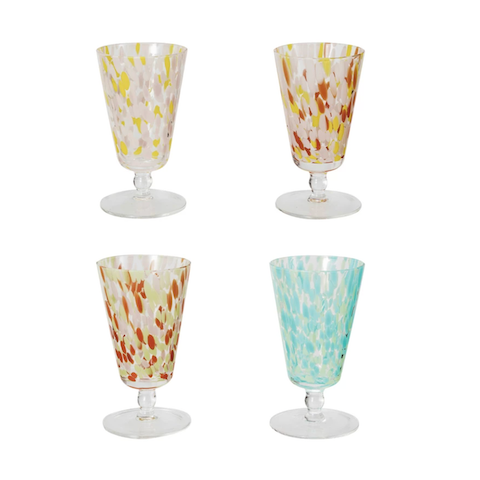 Confetti Stemmed Glass 8 oz.