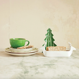 Deer Stoneware Cracker Dish