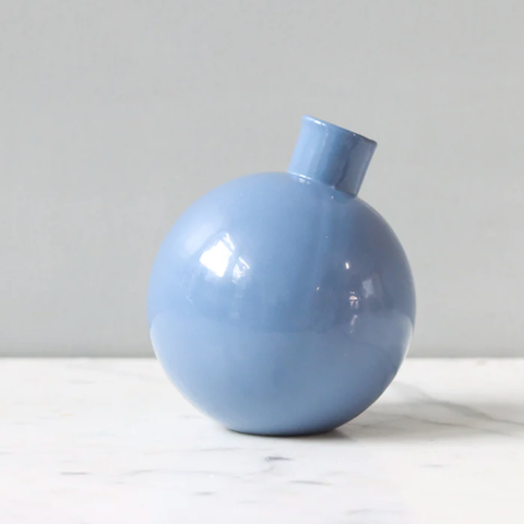 Denim Sphere Bud Vase