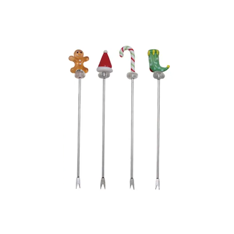 Holiday Appetizer Picks - Boxed set of 4