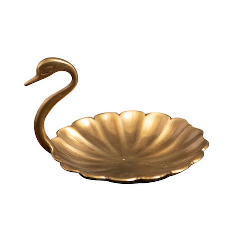 Golden Swan Trinket Tray