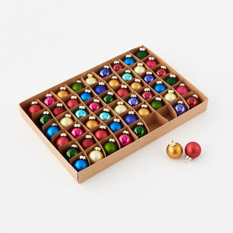 Mini Ball Ornaments Set of 54