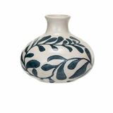 Hand-Painted Stoneware Vases