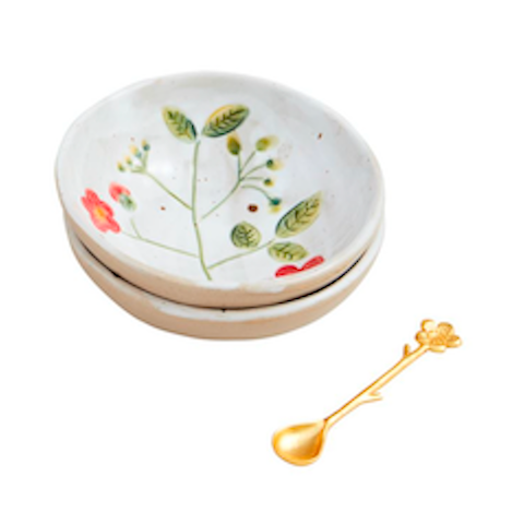 Red Flower Tidbit Set