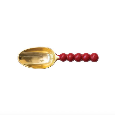 Red and Gold Aluminum Scoop