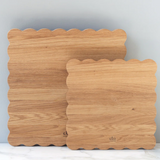 Square Scalloped Cutting Board 16"