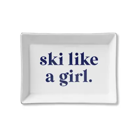 Ceramic Tray - Ski Like a Girl