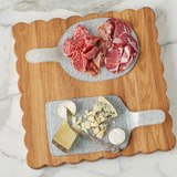 Square Scalloped Cutting Board 16"