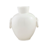 White Bamboo Vase - large