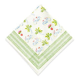 Pomegranate Lake Trail Napkin folded in a square