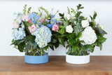 Denim Colorblock Flower Vase