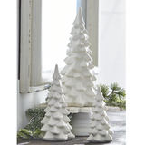 White Porcelain Trees - set of 3