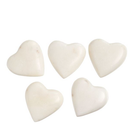 Marble Mini Hearts - Set of 5