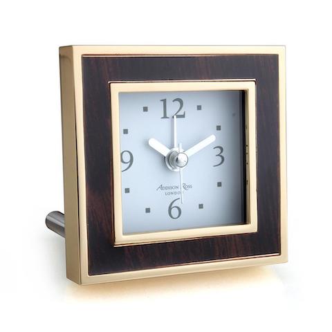 Addison Ross Toscana Midnight square alarm clock