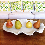 Beatriz Ball VIDA Havana White Oval Platter with four pears